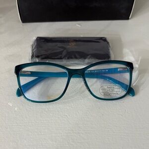 Sojos Crystal Green Reading Glasses +1.50